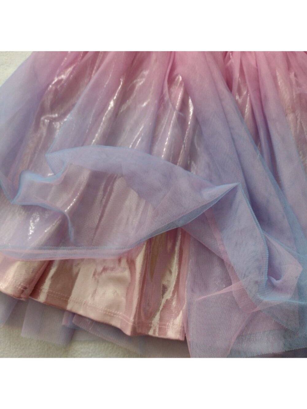 Zunie Girls Pink Purple Butterfly Dress Sz 6 Tulle Ombre Layers Party Dress - Picture 6 of 10